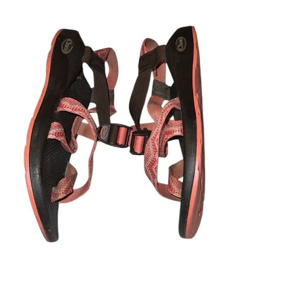 Chaco Orange and Brown Strappy Sandals Size 9 - Picture 7 of 7